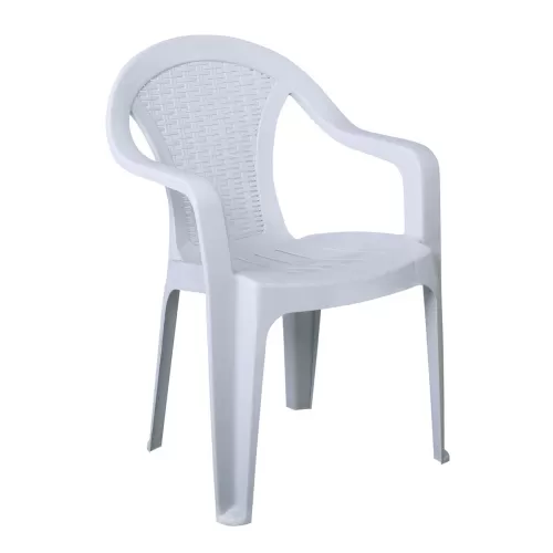 Intex Πολυθρόνα Κήπου Στοιβαζόμενη, Pp Άσπρο 54x53x78cm