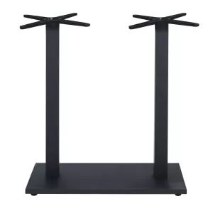 Prato-W Βάση Τραπεζιού Bar 70X40Cm H.108Cm Μέταλλο Βαφή Μαύρο / 18,50Kg 70x40 H.108cm