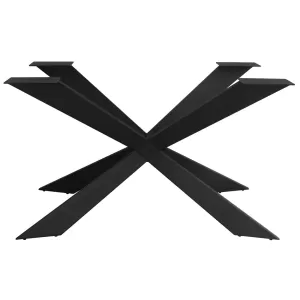 Torsen Βάση Τραπεζιού Μέταλλο Βαφή Μαύρο 115x65x71cm