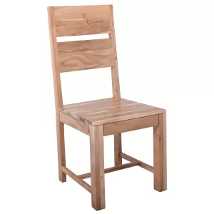 Lizard Max Καρέκλα Τραπεζαρίας Ξύλο Ακακία Φυσικό 45x51x100cm