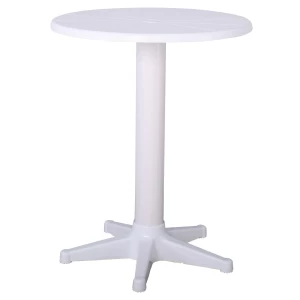 Gaz Τραπέζι Κήπου - Βεράντας, Pp Άσπρο Φ60cm H.73cm