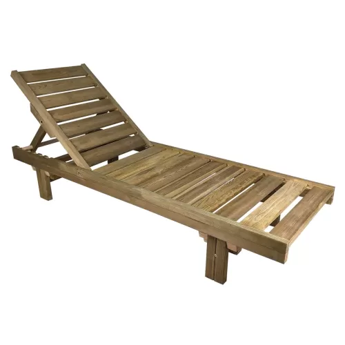 Lugano Ξαπλώστρα Εμποτισμού Pine, Απόχρωση Φυσικό 68x200x32cm