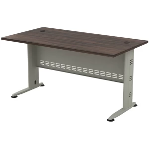 Compact Γραφείο Απόχρωση Γκρι - Σκούρο Καρυδί 150x80x75cm