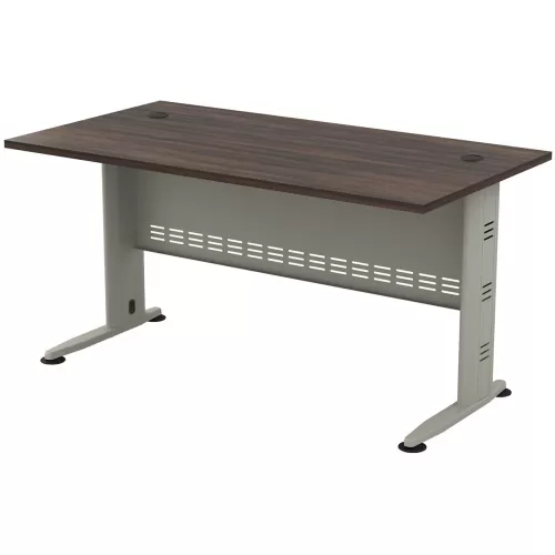 Compact Γραφείο Απόχρωση Γκρι - Σκούρο Καρυδί 150x80x75cm
