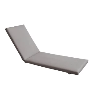 Sunlounger Μαξιλάρι Ξαπλώστρας Textilene Γκρι Με Φερμουάρ & Velcro (Foam+Polyester) 196(78+118)x60x7cm