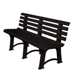 Atena Παγκάκι Κήπου-Βεράντας, Pp Ανθρακί 150x73x51cm