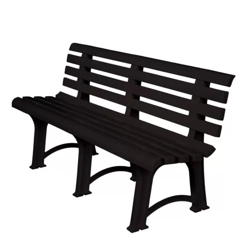 Atena Παγκάκι Κήπου-Βεράντας, Pp Ανθρακί 150x73x51cm