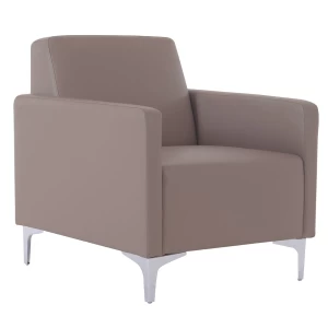 Style Πολυθρόνα Σαλονιού Καθιστικού, Pu Cappuccino 64x71x72cm