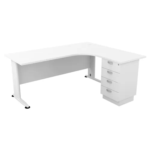 Superior Compact Δεξιά Γωνία Απόχρωση Άσπρο 180x70x75 / 150x60x75cm