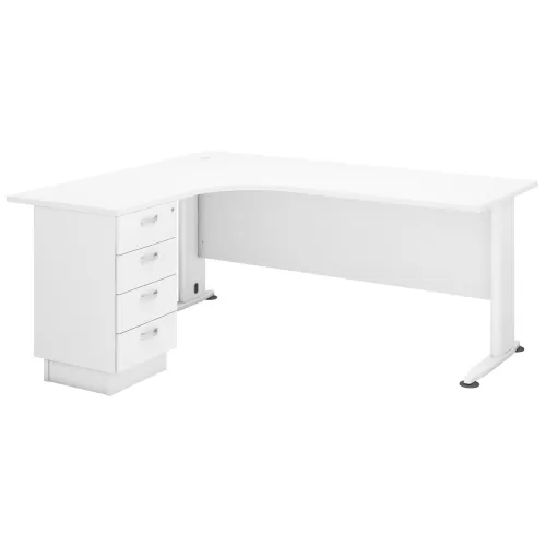 Superior Compact Αριστερή Γωνία, Απόχρωση Άσπρο 180x70x75 / 150x60x75cm