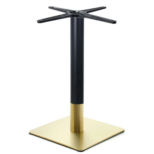 Riva Βάση Τραπεζιού Bar Gold Inox #201 - Black (14,50 Kg) 45x45cm H.108cm