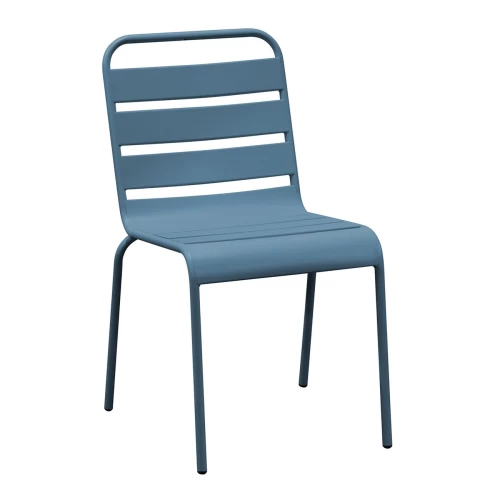 Brio Καρέκλα-Pro Στοιβαζόμενη Μέταλλο Βαφή Sandy Blue 5415C 48x59x79cm