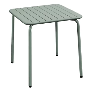 Brio Slat Τραπέζι-Pro Κήπου - Βεράντας, Μέταλλο Βαφή Sandy Green 5635C 70x70x73cm