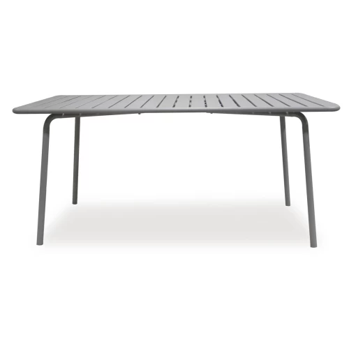 Brio Slat Τραπέζι-Pro Κήπου - Βεράντας, Μέταλλο Βαφή Cool Grey 4C 160x90x73cm