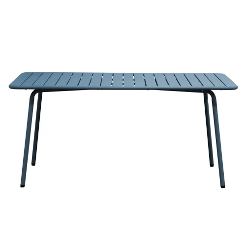 Brio Slat Τραπέζι-Pro Κήπου - Βεράντας, Μέταλλο Βαφή Sandy Blue 5415C 160x90x73cm