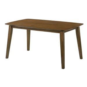 Dom Τραπέζι Τραπεζαρίας, Mdf Απόχρωση Καρυδί 150x90x75cm