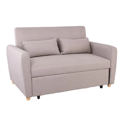 Motto Καναπές - Κρεβάτι Σαλονιού - Καθιστικού, Ύφασμα Cappuccino 140x86x86 / Κρεβ.118x189x45cm