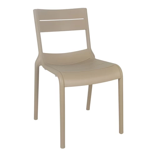 Serena Καρέκλα, Στοιβαζόμενη Pp - Uv Cappuccino 51x56x82cm