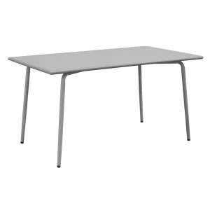 Brio Flat Τραπέζι-Pro Κήπου - Βεράντας, Μέταλλο Βαφή Cool Grey 4C 140x80x73cm