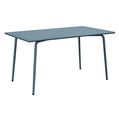 Brio Flat Τραπέζι-Pro Κήπου - Βεράντας, Μέταλλο Βαφή Sandy Blue 5415C 140x80x73cm