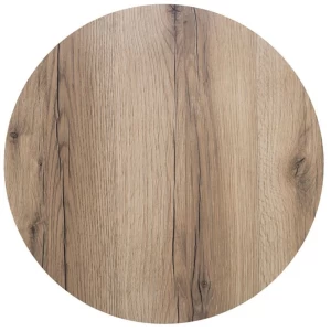 Hpl (High Pressure Laminated) Επιφάνεια Τραπεζιού Απόχρωση Natural Wood, Uv Φ70cm/12mm