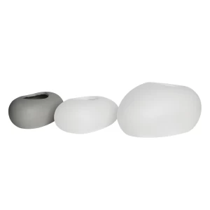 Flower Pot-Rock 40X30X19Cm, Cement Απόχρωση White 40x30x19cm