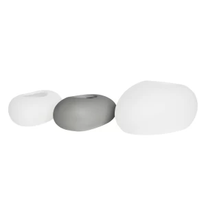 Flower Pot-Rock 50X32X19Cm, Cement Απόχρωση White 50x32x19cm