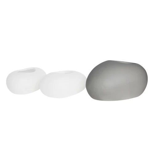Flower Pot-Rock 56X43X29Cm, Cement Απόχρωση White 56x43x29cm