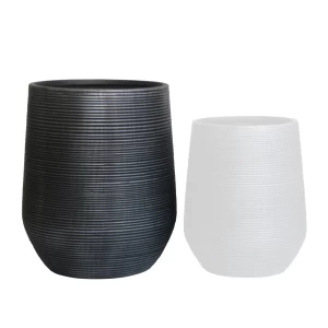 Flower Pot-17 Φ53X63Cm, Cement Απόχρωση Anthracite Φ53x63cm