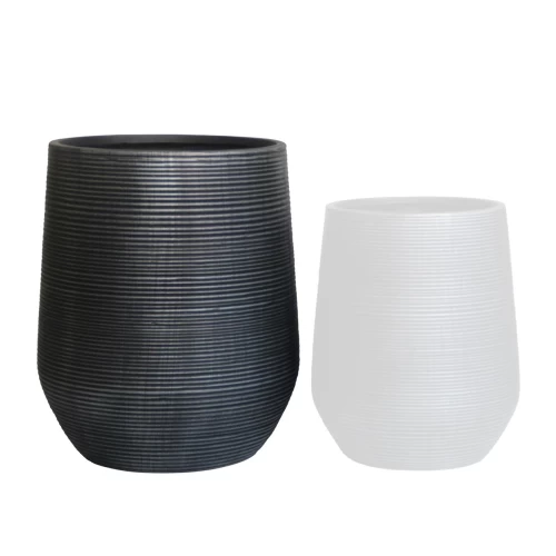 Flower Pot-17 Φ53X63Cm, Cement Απόχρωση Anthracite Φ53x63cm