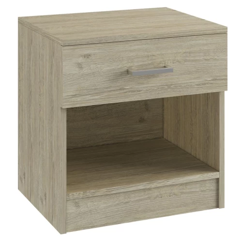 Life-W Κομοδίνο Με 1 Συρτάρι, Απόχρωση Sonoma 45x35x47cm