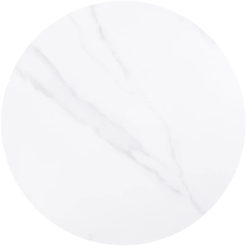 Επιφάνεια Μάρμαρο Sintered Stone, Απόχρωση White Marble (Mdf Για Στήριξη Βάσης) Φ70cm/11mm