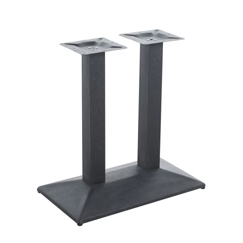 Ibis Βάση Τραπεζιού Μακρόστενη Μέταλλο Βαφή Μαύρο Matte (11,00 Kg) 70x40cm H.73cm