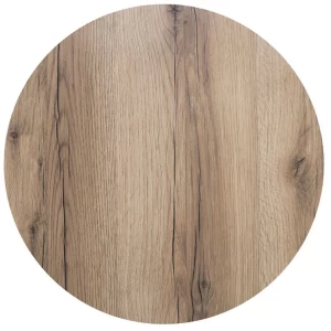 Hpl (High Pressure Laminated) Επιφάνεια Τραπεζιού Απόχρωση Natural Wood, Uv Φ80cm/12mm