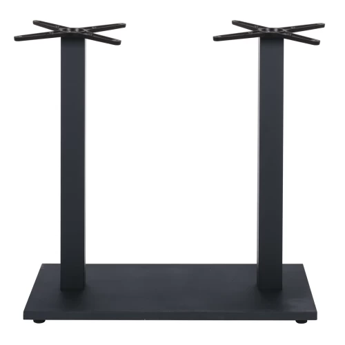 Prato-W Βάση Τραπεζιού Bar 70X40Cm H.93Cm Μέταλλο Βαφή Μαύρο Με Ρεγουλατόρο/ 18Kg 70x40 H.93cm