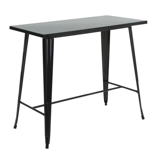 Relix Τραπέζι Bar-Pro, Μέταλλο Βαφή Μαύρο 120x60x102cm