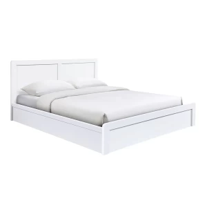 Caliber Κρεβάτι Διπλό Για Στρώμα 160X200Cm, Απόχρωση Άσπρο 168x210x100cm