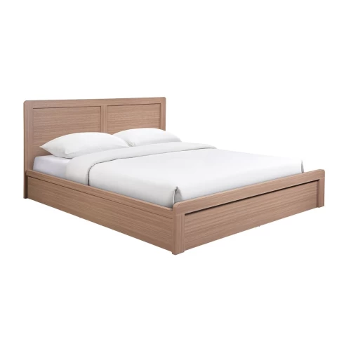 Caliber Κρεβάτι Διπλό Για Στρώμα 150X200Cm, Απόχρωση Sonoma Oak 158x210x100cm