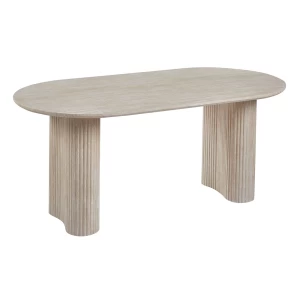 Diaz Τραπέζι Τραπεζαρίας, Μdf Απόχρωση Natural Stone 180x90x76cm