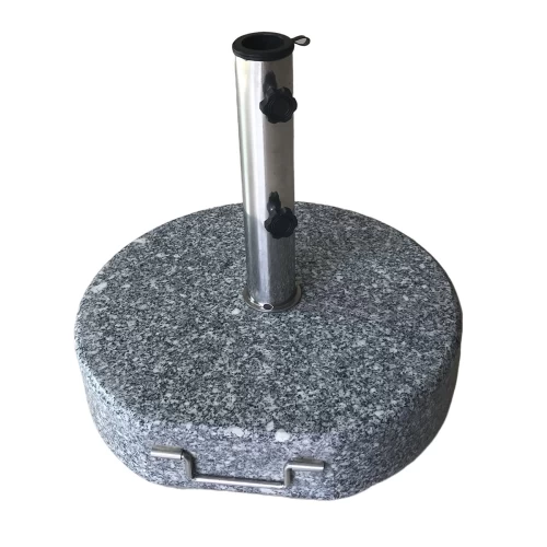 Βαση Ομπρέλας Στρογγυλή Γρανίτης/Inox #304 (40Kg) Φ50 H.7,5/37cm