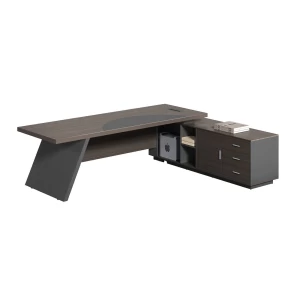 Master Γραφείο Δεξιά Γωνία, Απόχρωση Grey Walnut 180x90x75/180x50x62cm