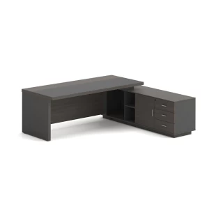 Vip Γραφείο Δεξιά Γωνία, Απόχρωση Grey Walnut 180x90x75/180x50x62 cm