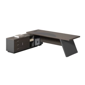 Master Γραφείο Αριστερή Γωνία, Απόχρωση Grey Walnut 180x90x75/180x50x62cm