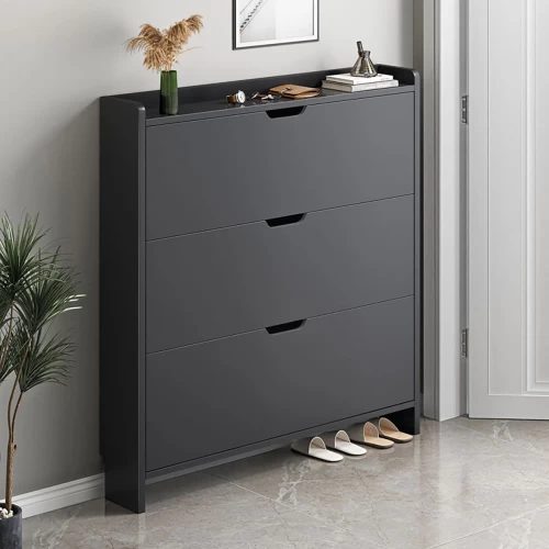 Παπουτσοθήκη Mdf - Melamine Απόχρωση Γκρι 80x17x115cm