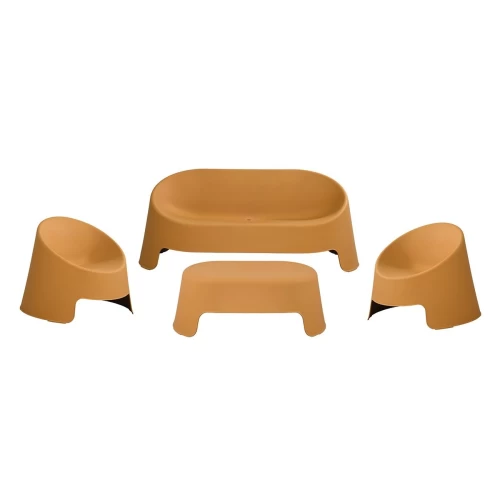 Colt Set Κήπου Καθιστικό: Τραπεζάκι + Καναπέ 2Θέσιο + 2 Καρέκλες, Pp-Uv Κροκί Table + Sofa 2Seat + 2 Chairs