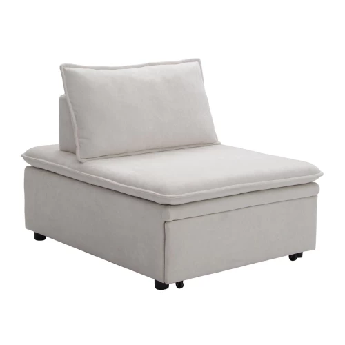 Frannie Πολυθρόνα (Καρέκλα) - Κρεβάτι, Σαλονιού-Καθιστικού, Ύφασμα Μπεζ 94x114x45 / Κρεβάτι94x194x45cm