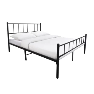 Tivo Κρεβάτι Διπλό, Για Στρώμα 150X200Cm, Μέταλλο Βαφή Μαύρο 156x208x95cm