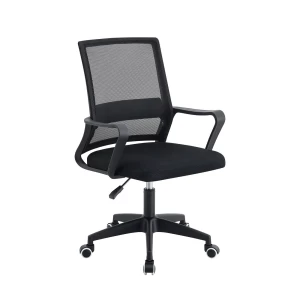 Bf2112 Πολυθρόνα Γραφείου Ύφασμα Μαύρο Mesh 59x57x87/97cm