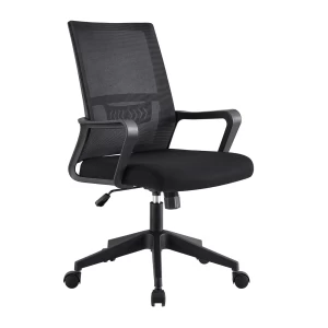 Bf2965 Πολυθρόνα Γραφείου Ύφασμα Μαύρο Mesh 63x58x97/107cm