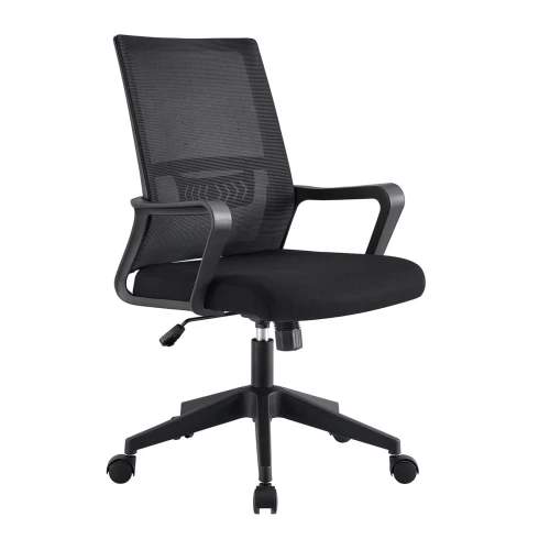 Bf2965 Πολυθρόνα Γραφείου Ύφασμα Μαύρο Mesh 63x58x97/107cm